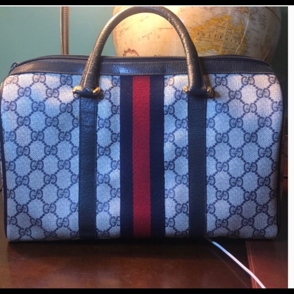 Gucci Boston vintage leather satchel - Picture 2 of 4